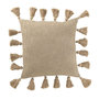 Voir la diapositive 1 : Paris Prix Coussin Déco Tissé  Floches  45x45cm Taupe