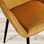 Voir la diapositive 5 : The Home Deco Factory 2 Fauteuils de table design velours Giulia
