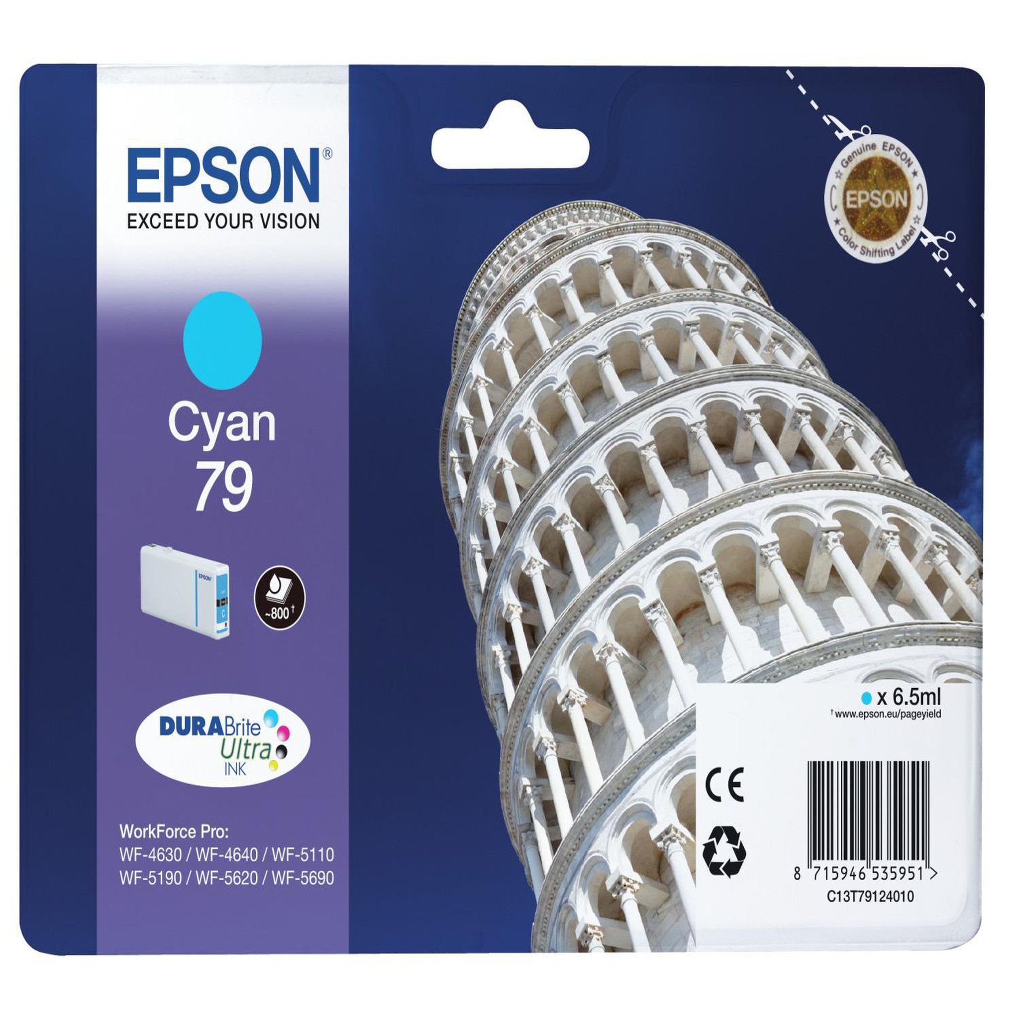 Epson Epson tower of pisa 79 cartouche d'encre 1 pièce(s) original rendement standard