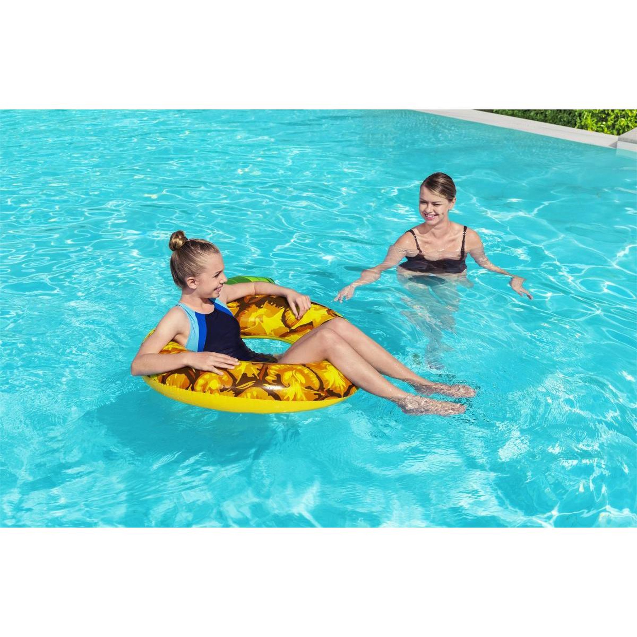 Voir la diapositive 2 : BESTWAY Bouée piscine fruit d'été Ananas  36121