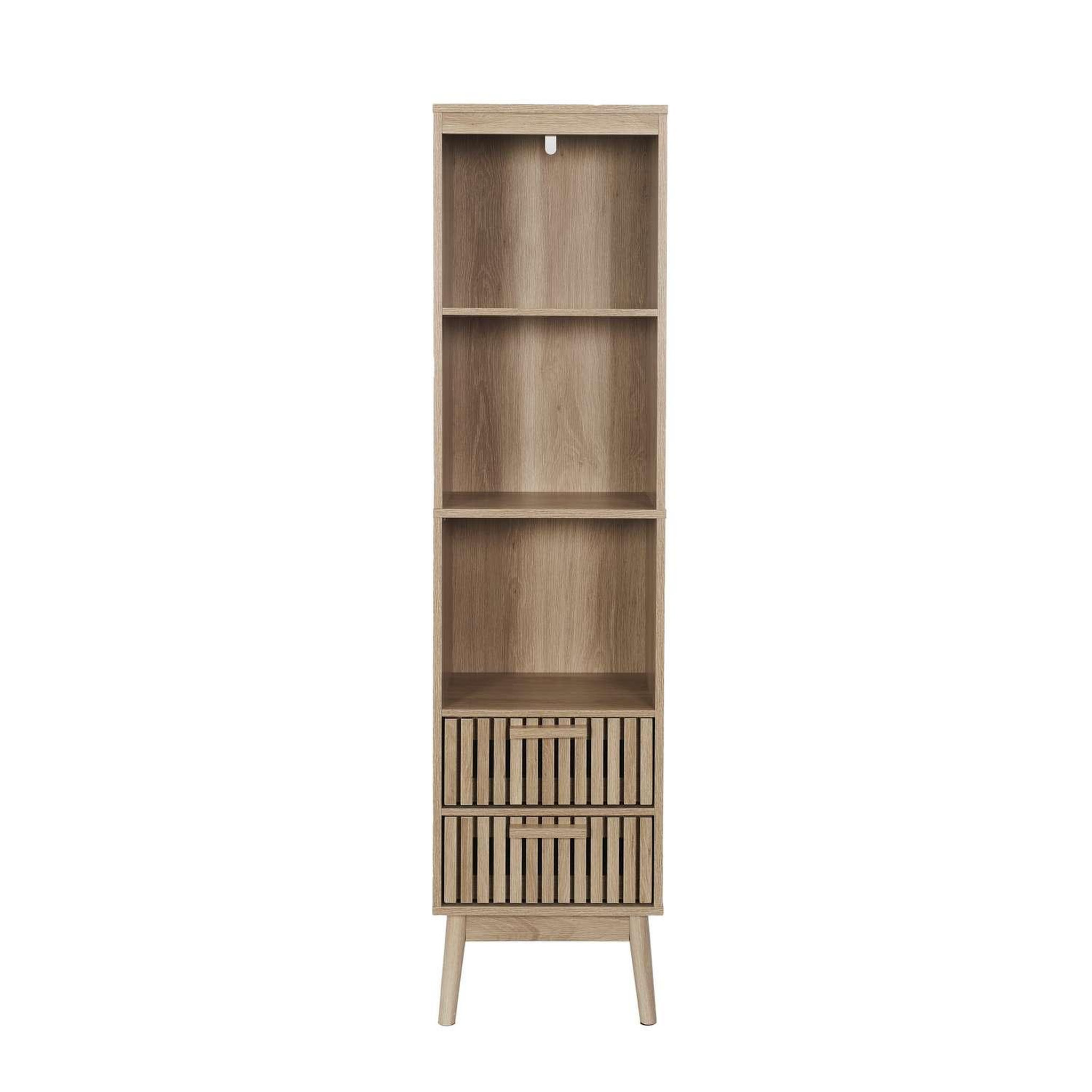 The Home Deco Factory Colonne de rangement saulk en bois - marron
