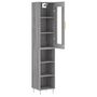 Voir la diapositive 4 : VIDAXL Buffet haut Sonoma gris 34,5x34x180 cm Bois d'ingenierie