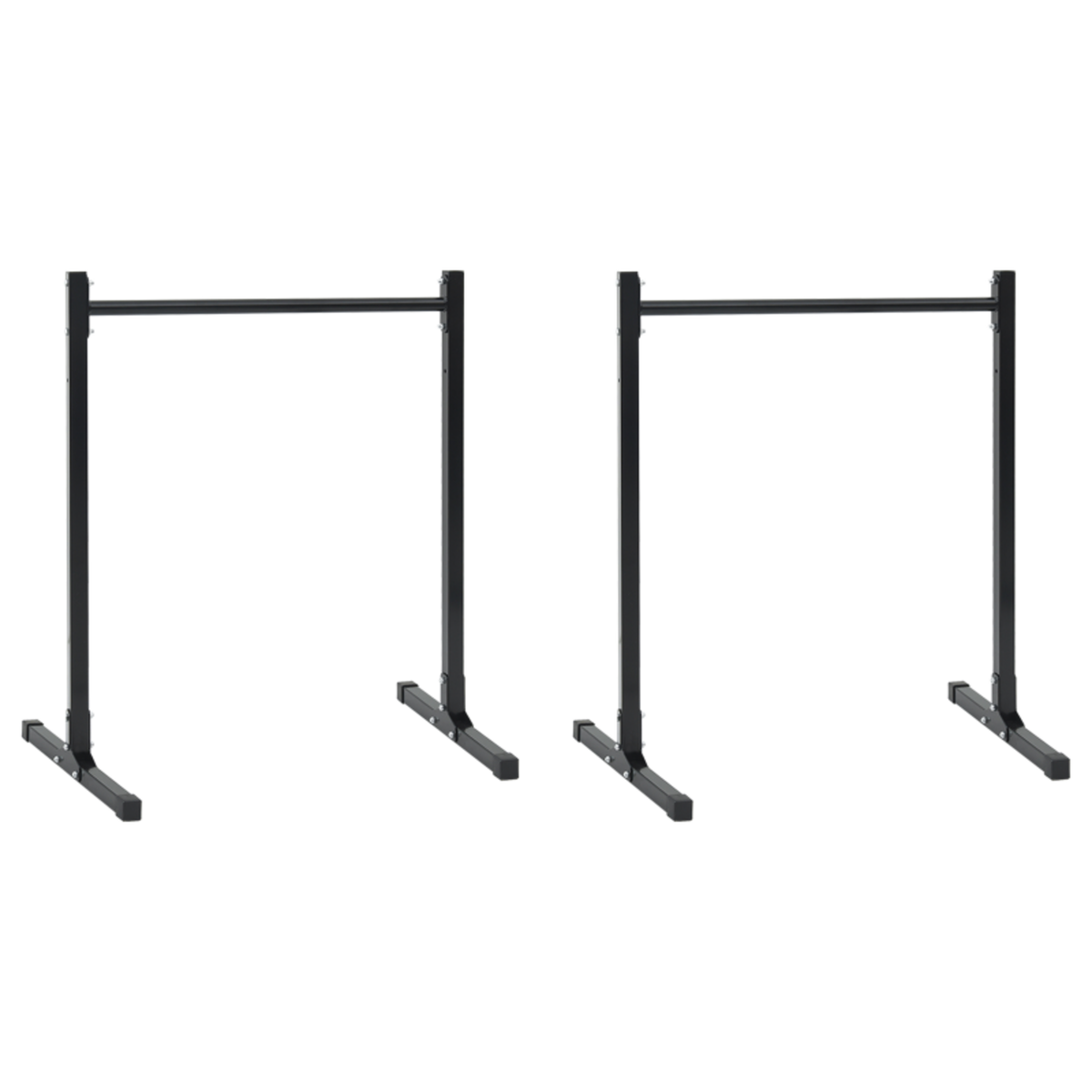 VIDAXL Set de Stations de Dips 2 pcs Réglable en Hauteur 88.5 98.5 cm Acier