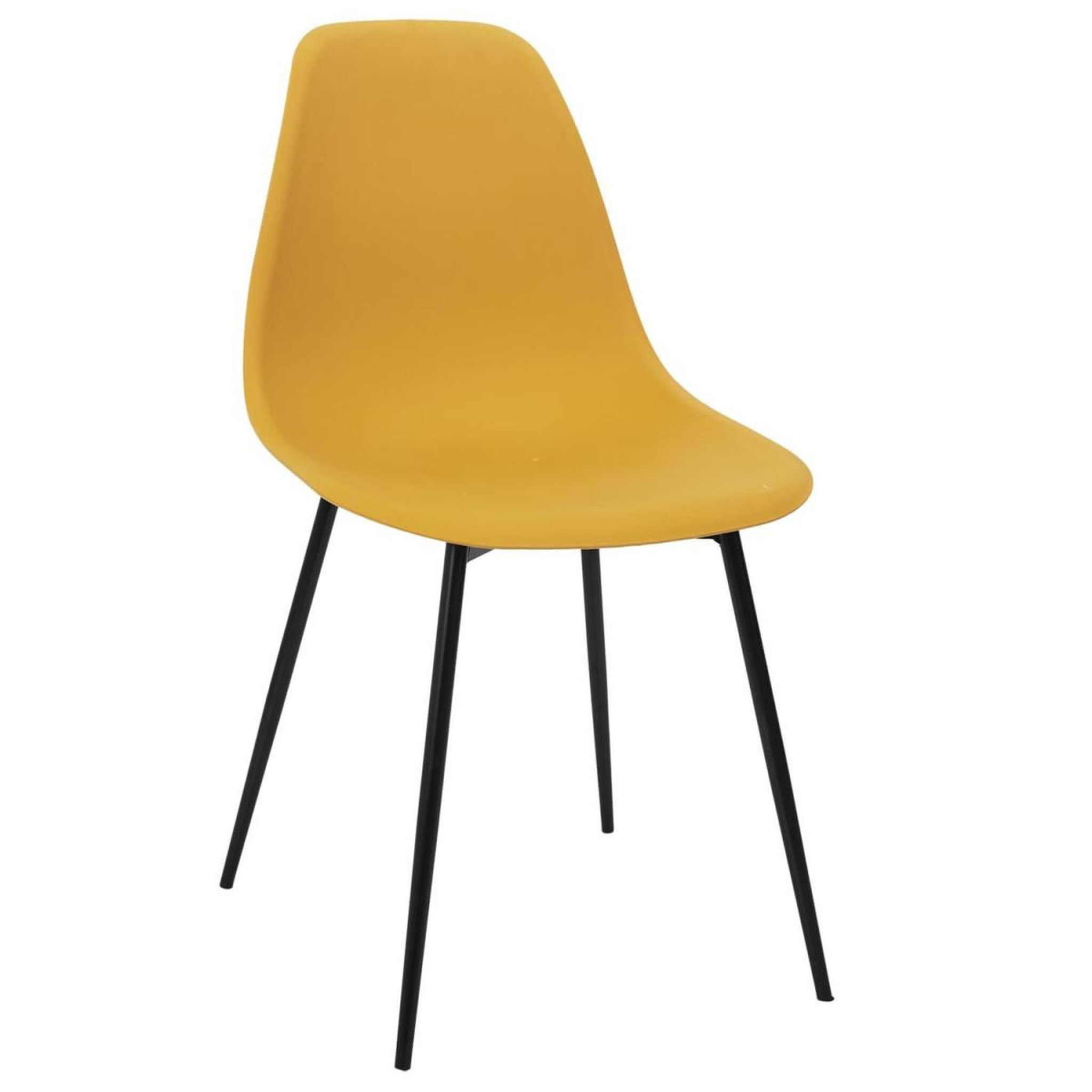 Voir la diapositive 2 : The Home Deco Factory Lot de 6 chaises  gustav  87cm jaune