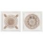 Voir la diapositive 2 : VIDAXL Panneaux muraux sculptes a la main 2 pcs MDF 40x40x1,5 cm