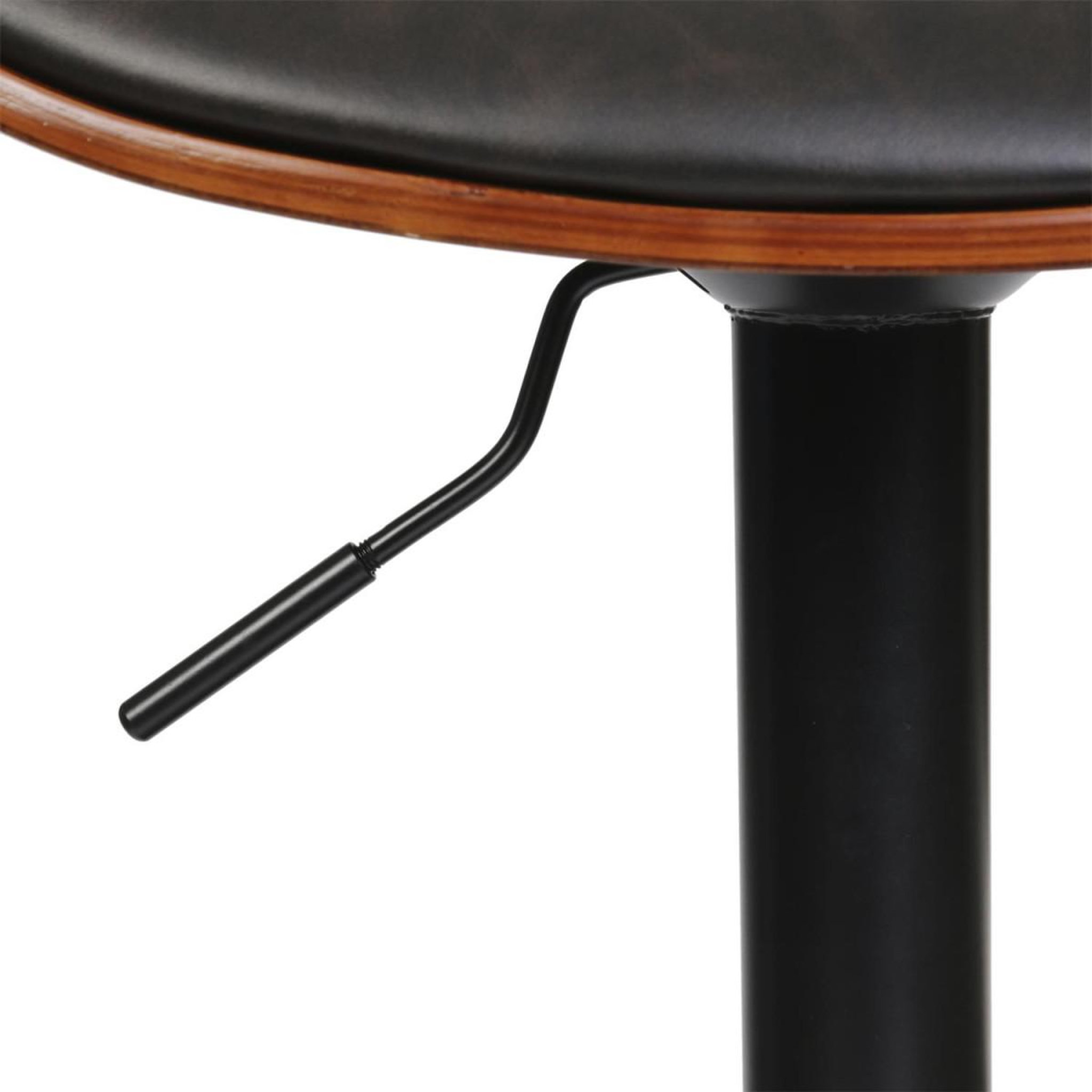 Voir la diapositive 6 : The Home Deco Factory Chaise de bar rétro design  nash  97-118cm noir