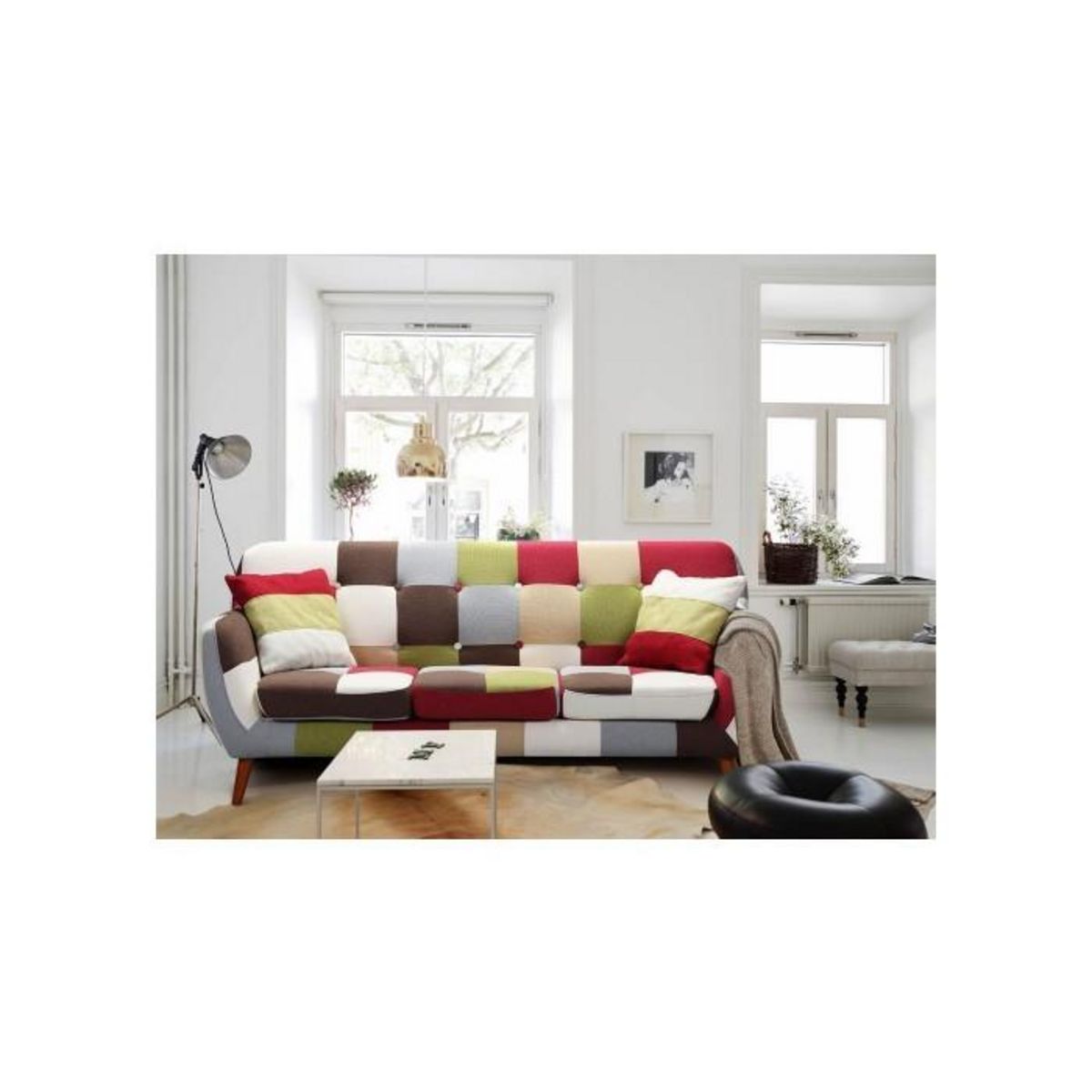Paris Prix Canapé 3 Places  Karé  182cm Multicolore