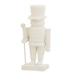 Paris Prix Statuette Déco  Casse Noisette Enneigé  29cm Blanc