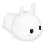 Atmosphera Kids Veilleuse pour Enfant  Lapin Silicone  15cm Blanc