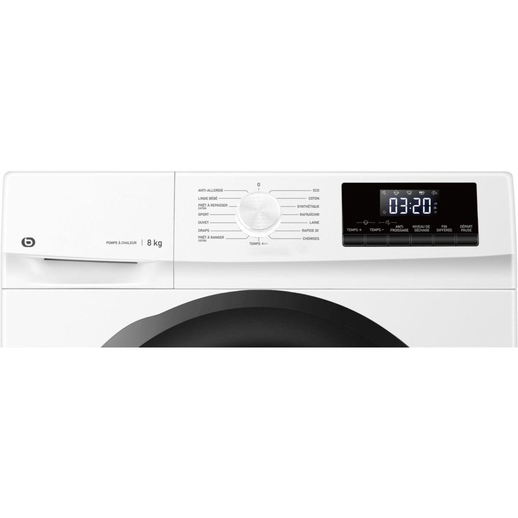 Voir la diapositive 5 : ESSENTIEL B Sèche linge pompe à chaleur eslhp8-4b