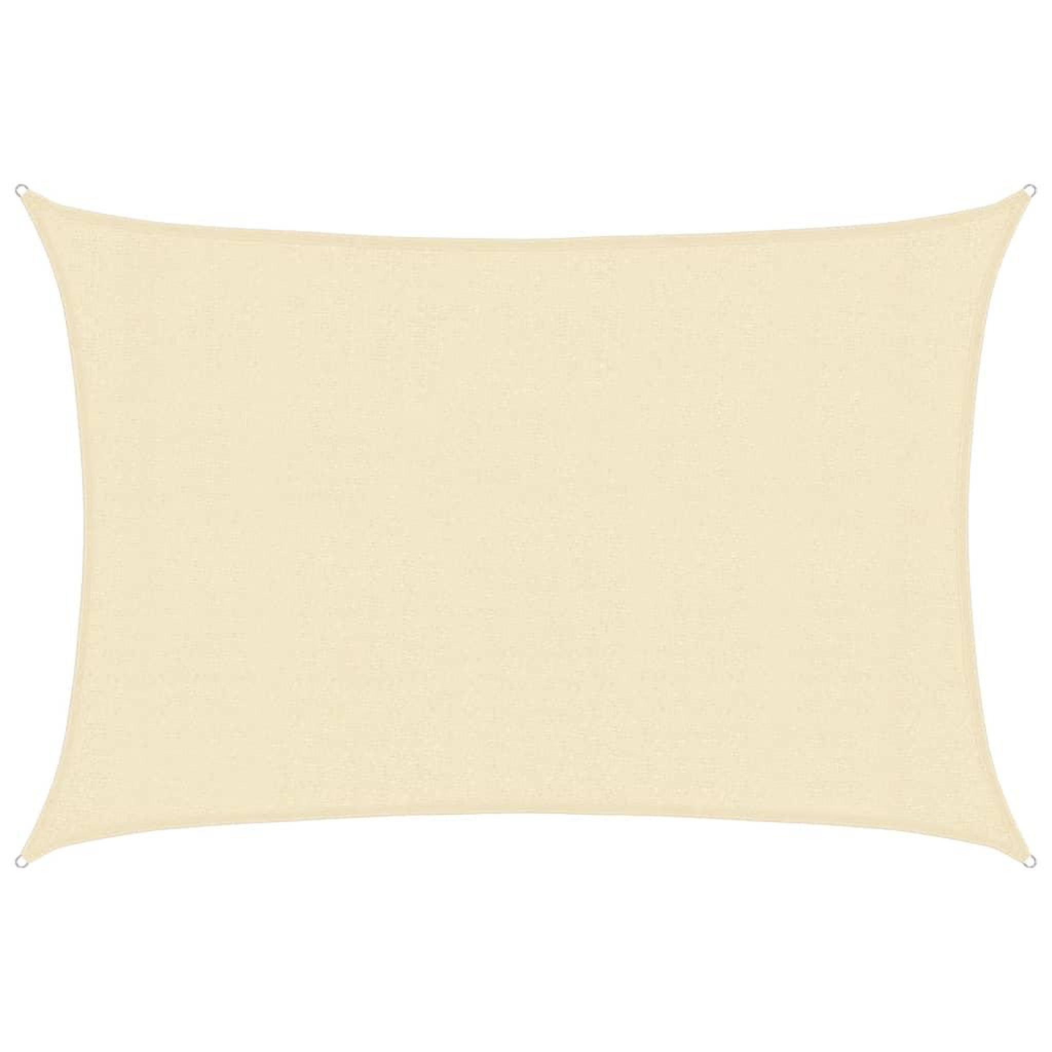 Voir la diapositive 2 : VIDAXL Voile d'ombrage 160 g/m^2 Creme 3x4,5 m PEHD
