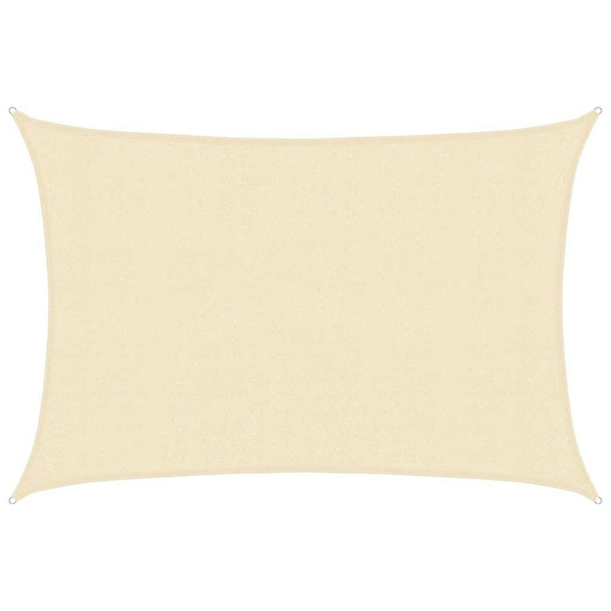 VIDAXL Voile d'ombrage 160 g/m^2 Creme 3x4,5 m PEHD