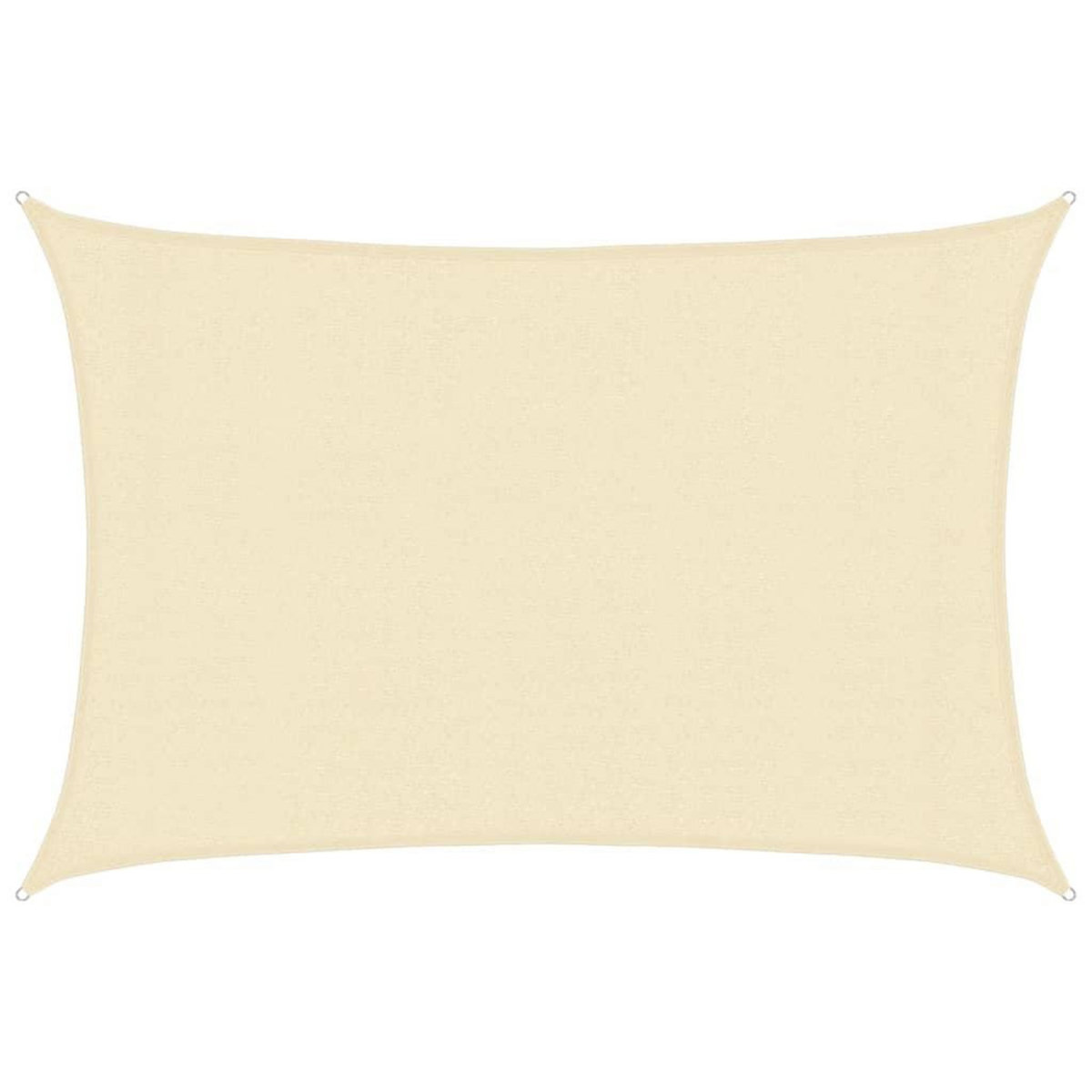VIDAXL Voile d'ombrage 160 g/m^2 Creme 3x4,5 m PEHD