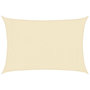 Voir la diapositive 2 : VIDAXL Voile d'ombrage 160 g/m^2 Creme 3x4,5 m PEHD