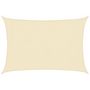 Voir la diapositive 2 : VIDAXL Voile d'ombrage 160 g/m^2 Creme 3x4,5 m PEHD