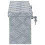 VIDAXL Boîte en aluminium 48,5 x 14 x 20 cm Argente