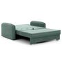 Voir la diapositive 5 : BEST MOBILIER Michelle - canapé droit 3 places convertible avec coffre en velours