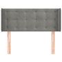 Voir la diapositive 3 : VIDAXL Tete de lit avec oreilles Gris clair 93x16x78/88 cm Velours