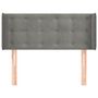 Voir la diapositive 3 : VIDAXL Tete de lit avec oreilles Gris clair 93x16x78/88 cm Velours
