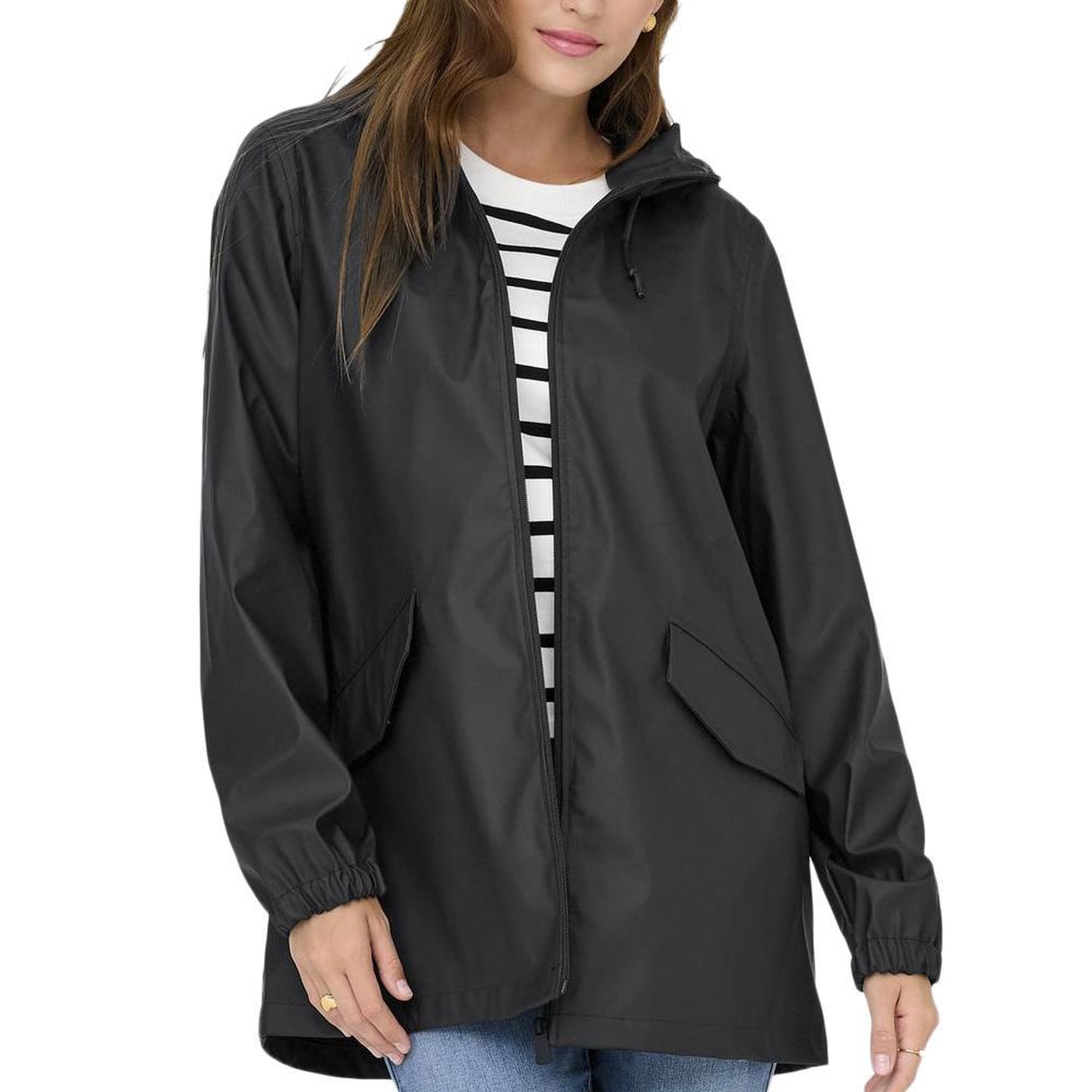 JACQUELINE DE YONG Veste Imperméable  Femme JDY Raincoat. Coloris disponibles : Noir