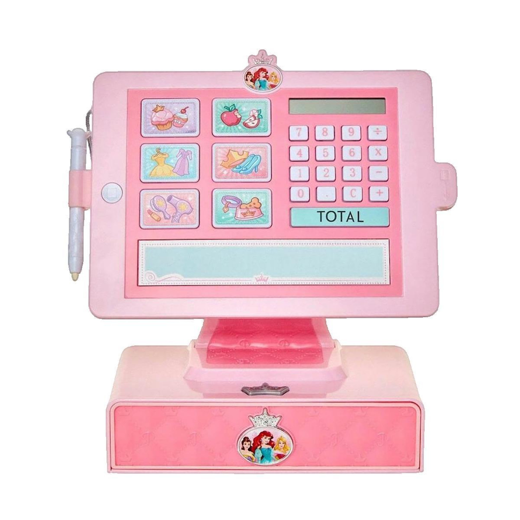 Voir la diapositive 2 : Disney Princesse Caisse enregistreuse Jakks Pacific Disney Rose décorée de princesses