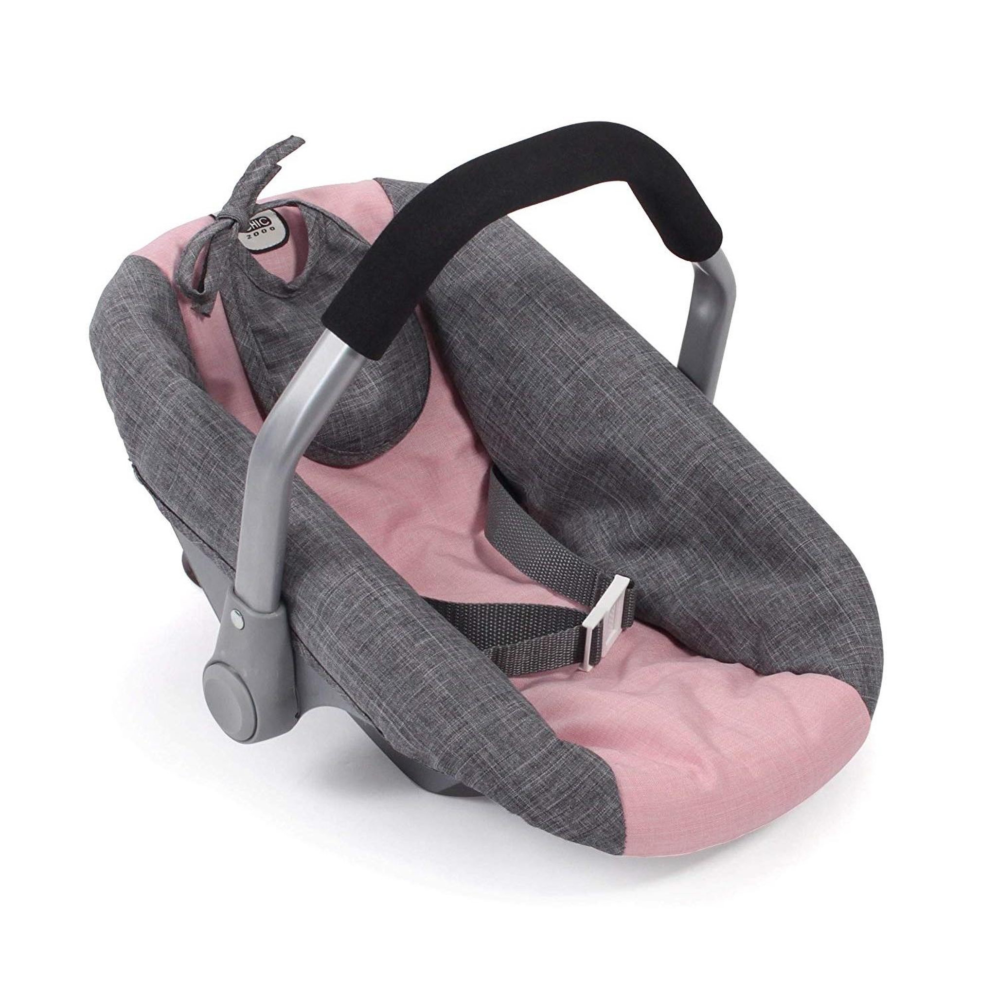 BAYER CHIC 2000 Siège de voiture pour poupées gris rose