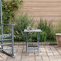 Voir la diapositive 3 : VIDAXL Table d'appoint pliable gris bois de peuplier massif