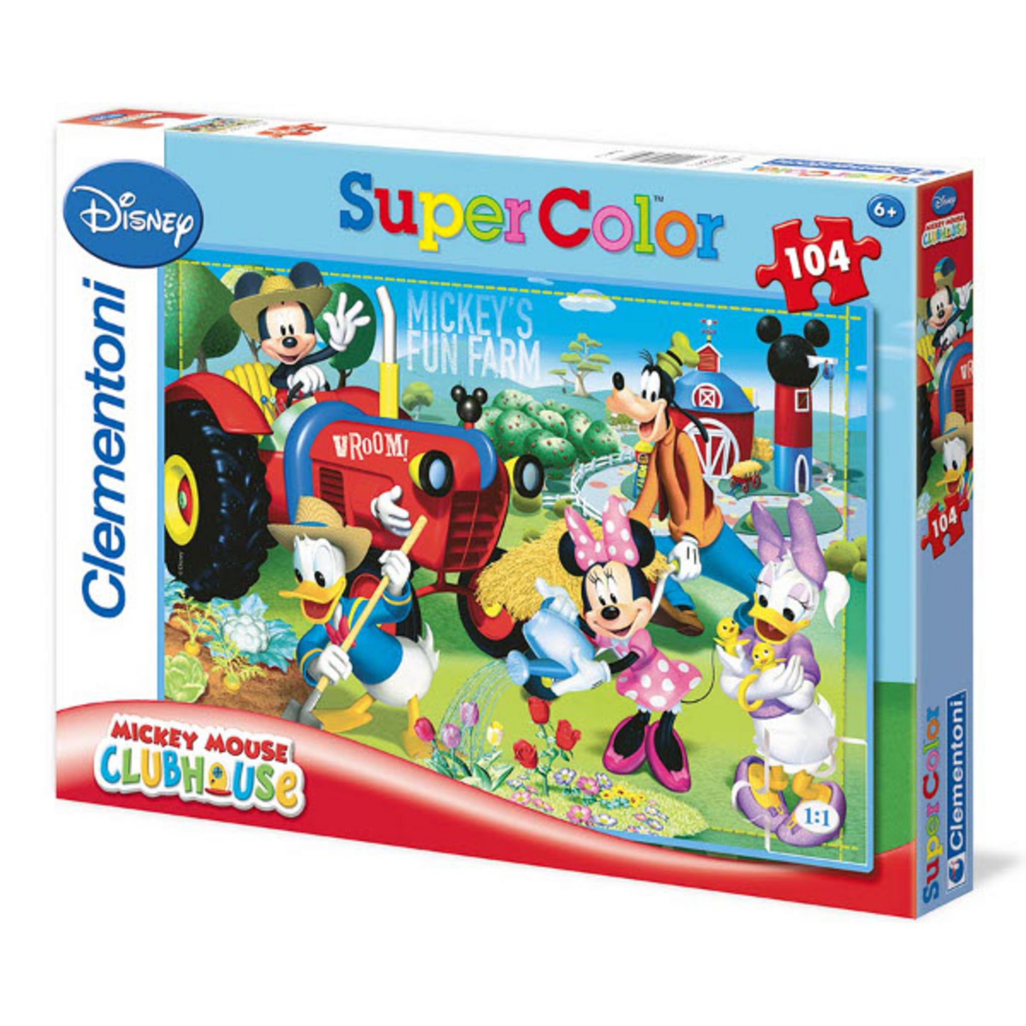 CLEMENTONI Puzzle 104 pièces Mickey pas cher - Auchan.fr