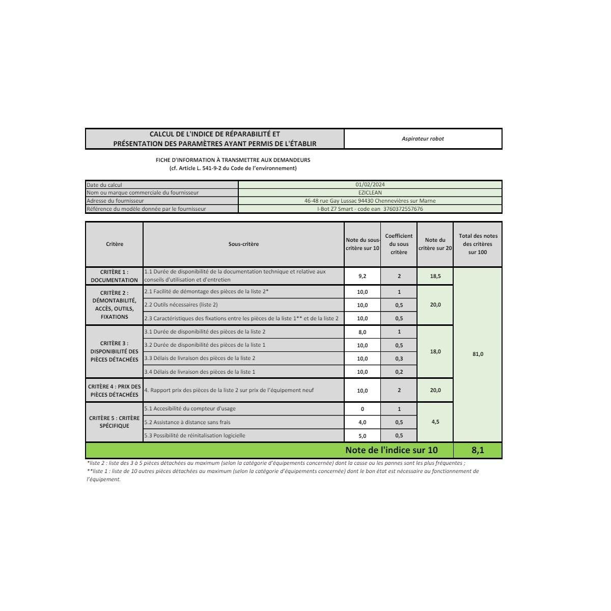 e.ziclean Aspirateur robot laveur connecté - I-BOTZ7SMART