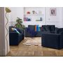 Voir la diapositive 2 : BEST MOBILIER Miro - canapé droit 2 places - en velours texturé