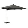 Voir la diapositive 1 : VIDAXL Parasol de jardin en porte-a-faux avec mat et lumieres LED