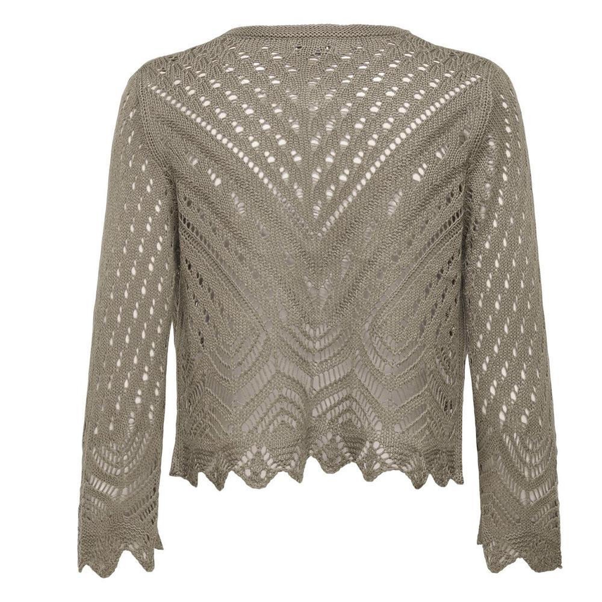 Voir la diapositive 3 : JACQUELINE DE YONG Cardigan Marron Femme JDY Sun 3/4 Cropped