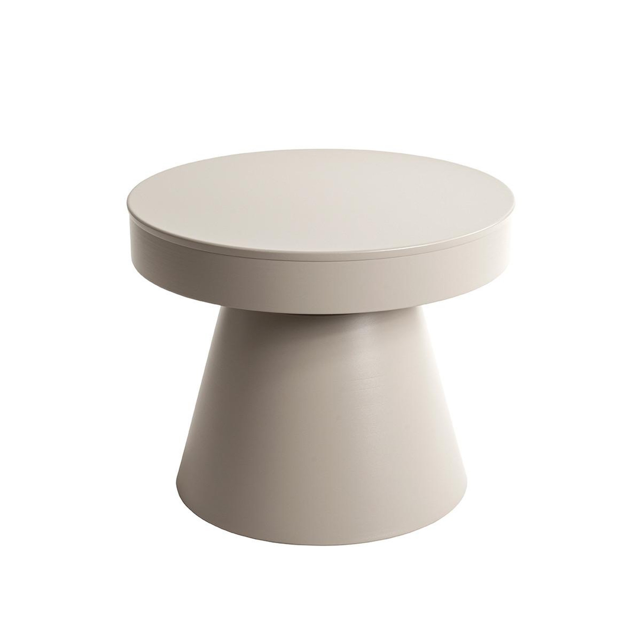Paris Prix Table d'appoint en métal  steel  50cm beige gris