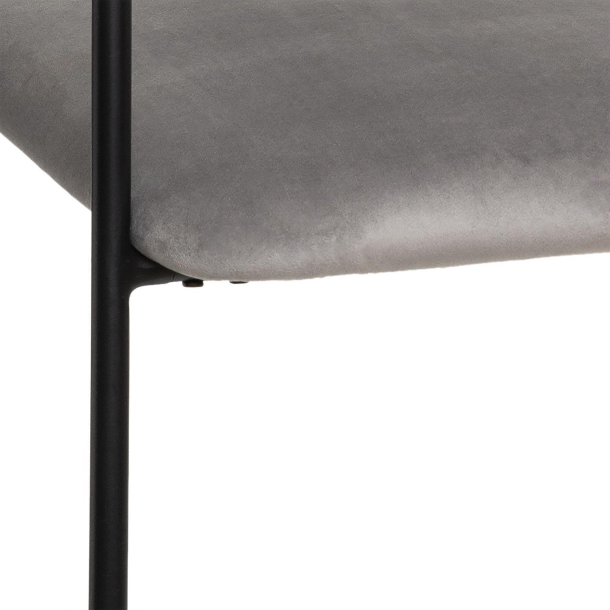 Voir la diapositive 4 : ATMOSPHERA Fauteuil design en velours Dyer
