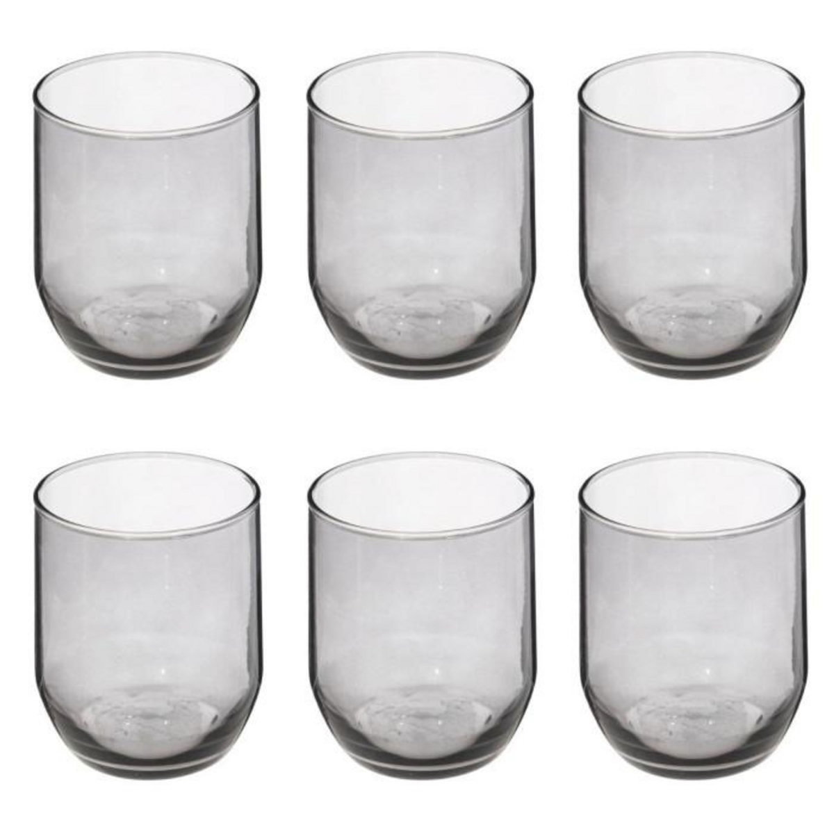 SECRET DE GOURMET Lot de 6 Verres à Eau  Paol'Eau  31cl Gris