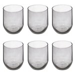 SECRET DE GOURMET Lot de 6 Verres à Eau  Paol'Eau  31cl Gris