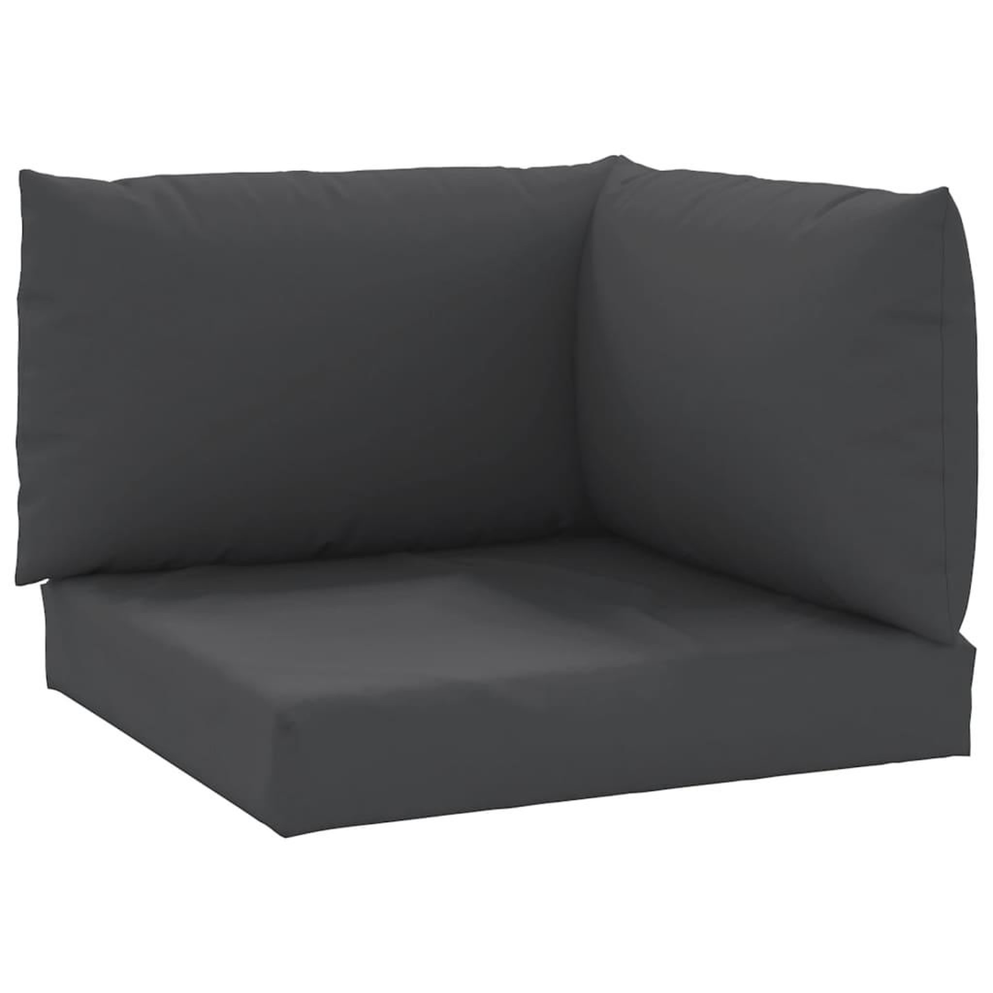 Voir la diapositive 2 : VIDAXL Coussins de palette lot de 3 noir tissu oxford