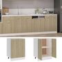 Voir la diapositive 2 : VIDAXL Armoire de plancher Chene sonoma 60x46x81,5cm Bois d'ingenierie