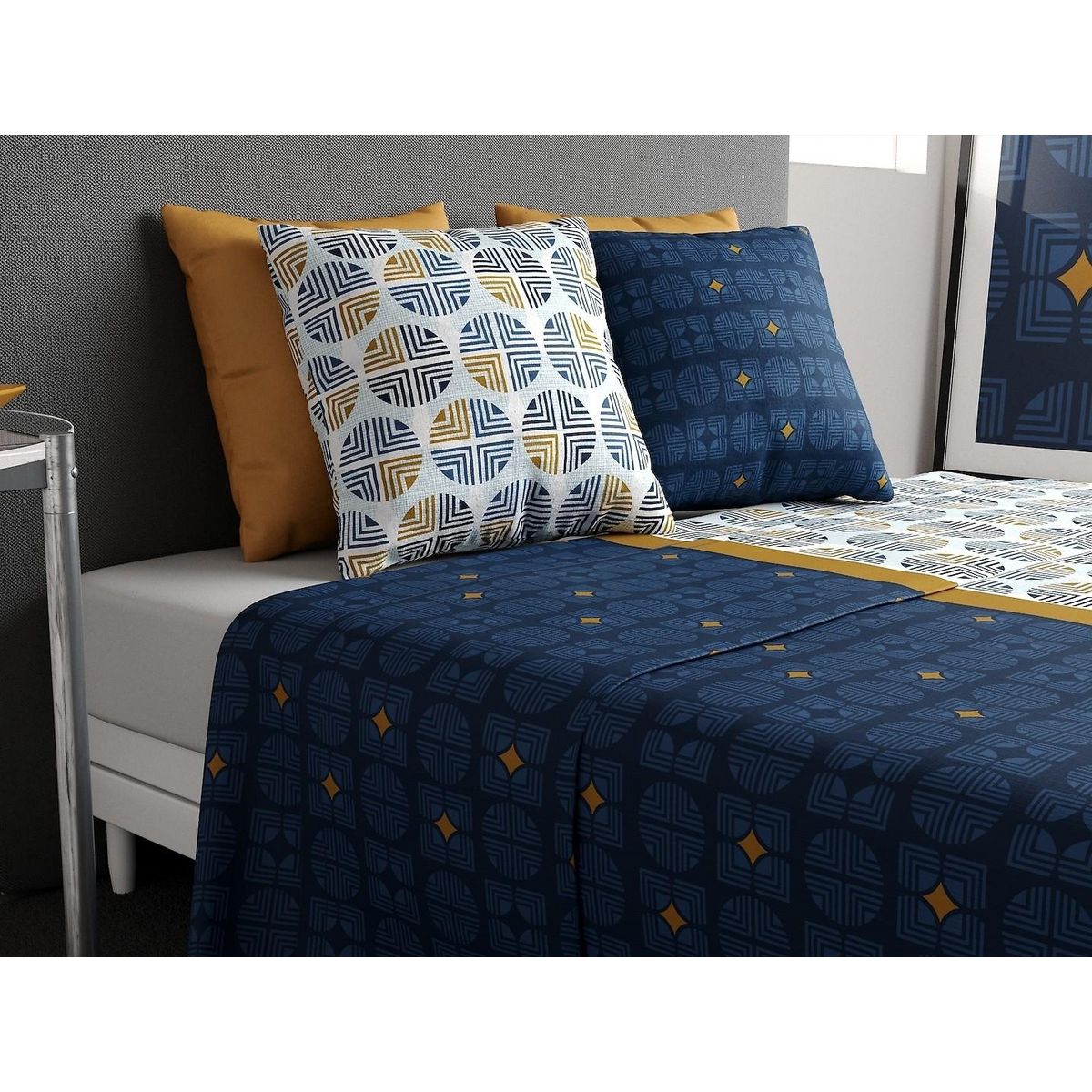 ATELIER DU COTON Parure de drap housse 100% coton 57fils-sirius