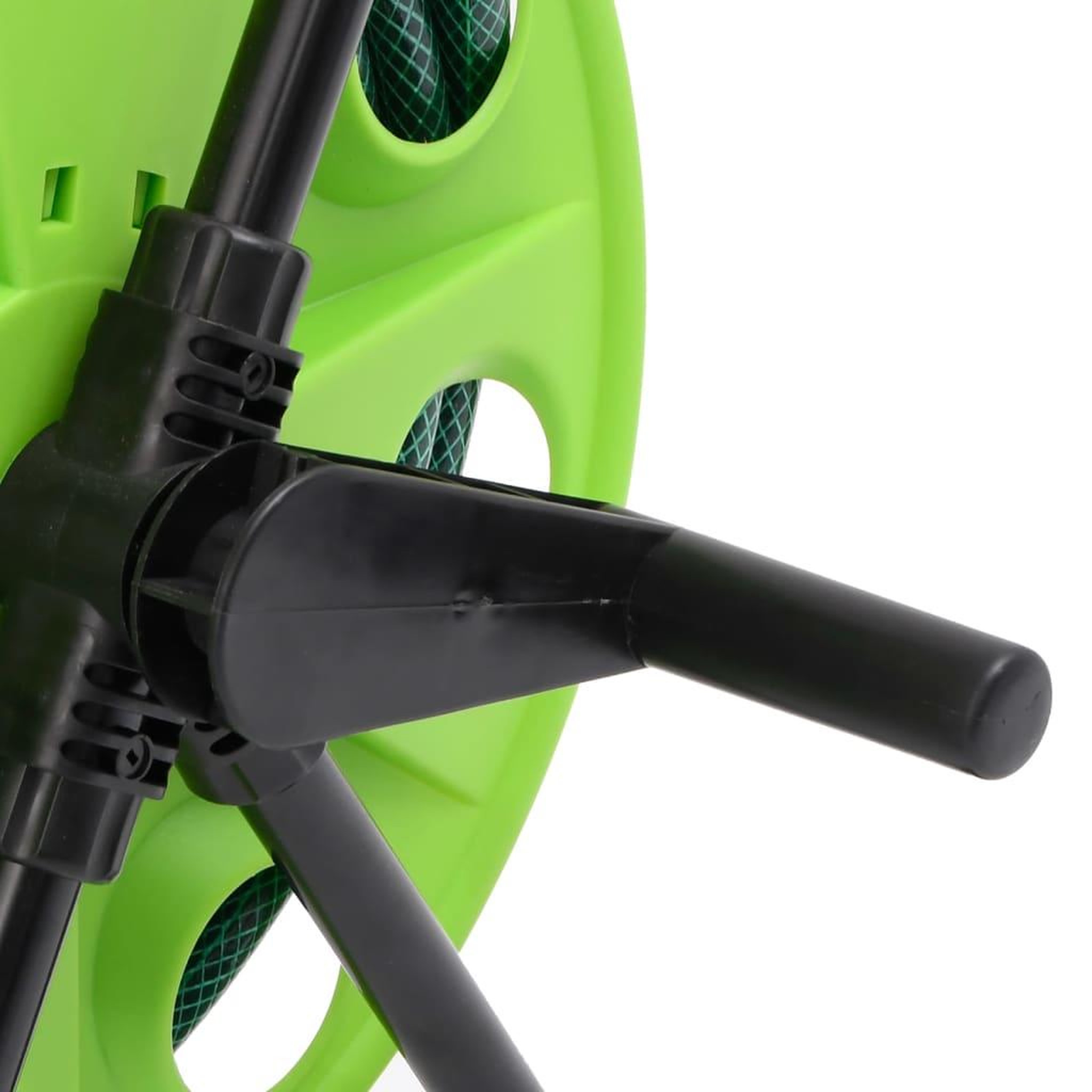 Voir la diapositive 5 : VIDAXL Chariot enrouleur vert avec tuyau de 50 m PVC
