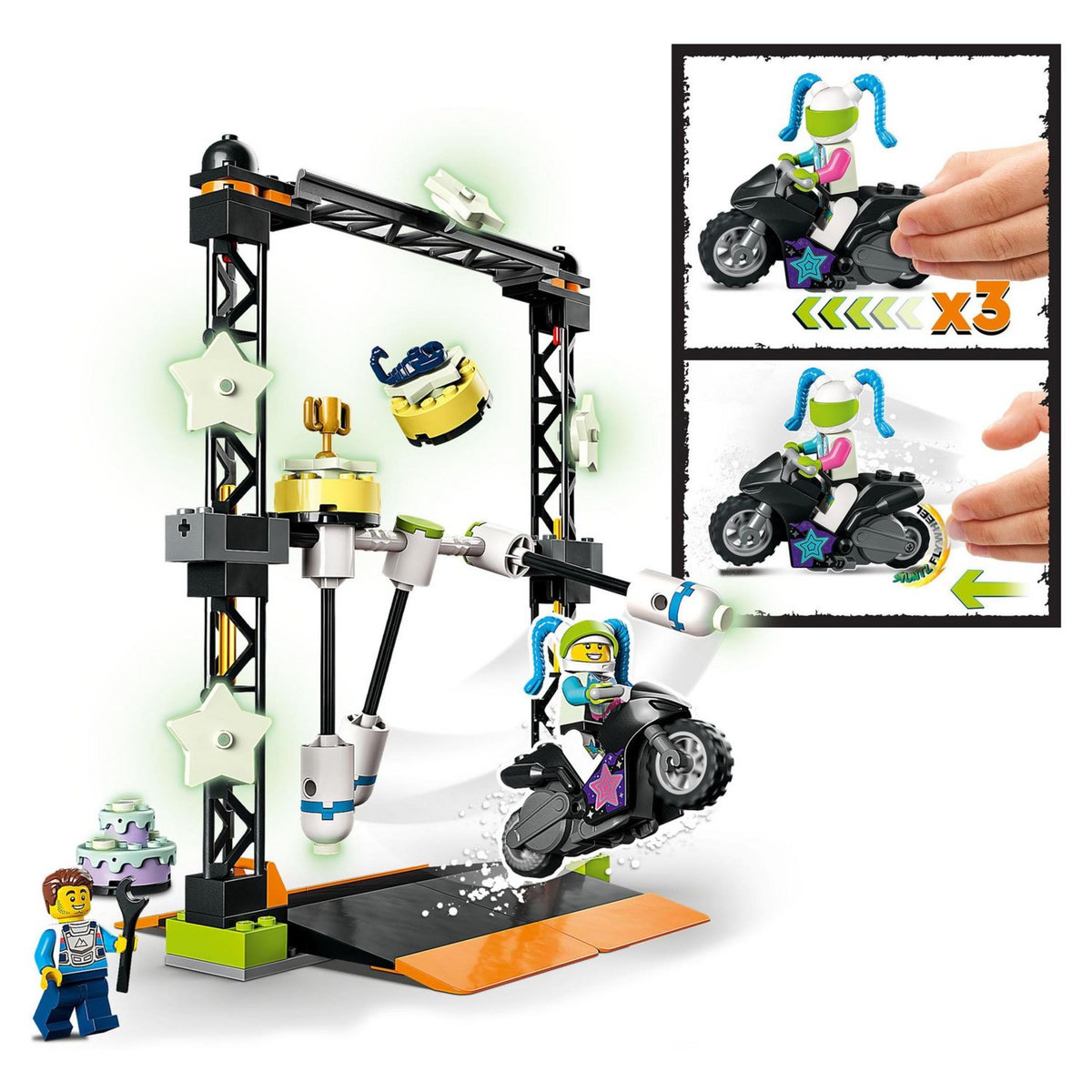 LEGO City Stuntz 60341 Le Défi de Cascade : Les Balanciers