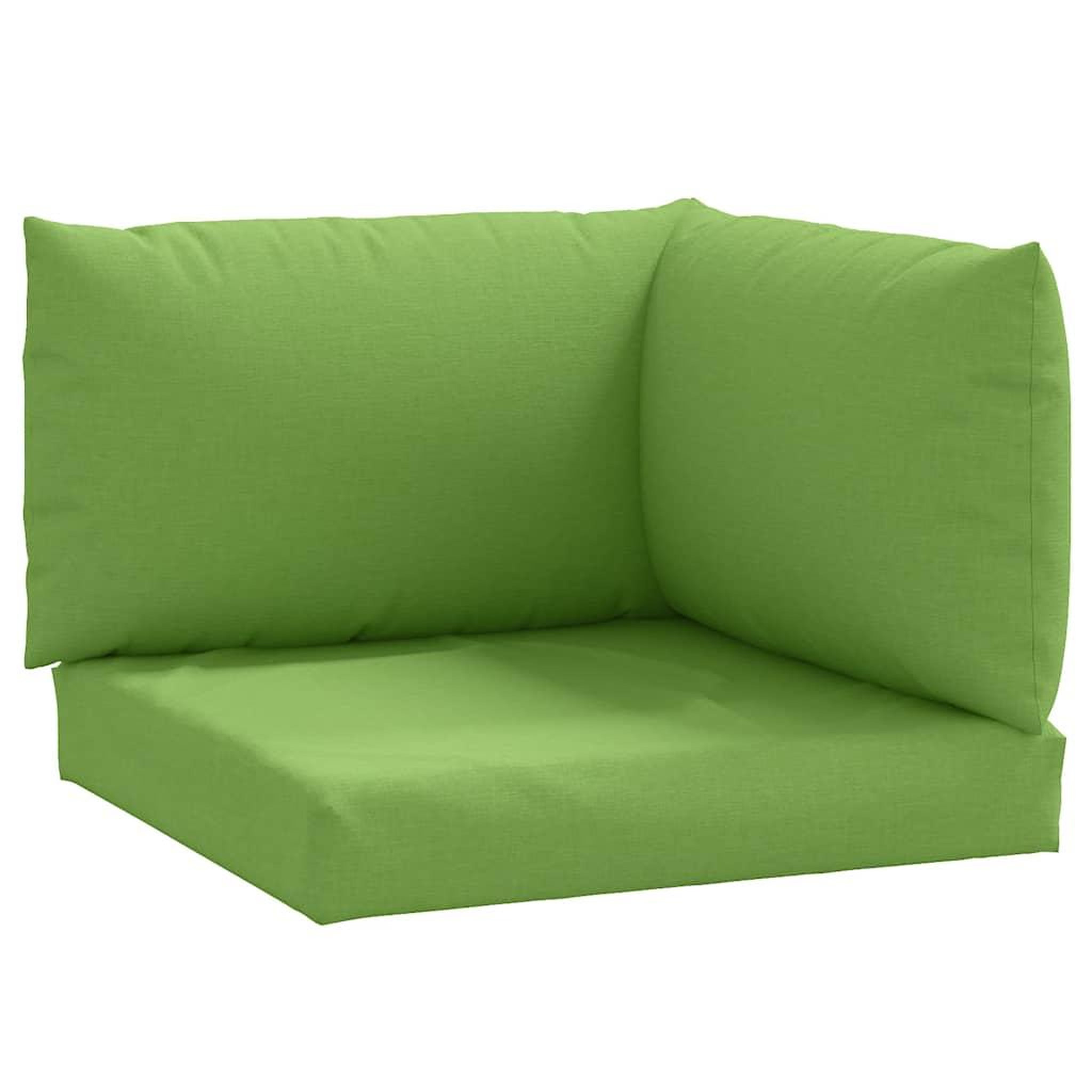 Voir la diapositive 2 : VIDAXL Coussins de palette lot de 3 vert melange tissu