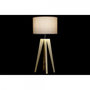 Voir la diapositive 2 : MARKET24 Lampe de bureau DKD Home Decor Beige Bois Marron 220 V 50 W 30 x 30 x 69 cm