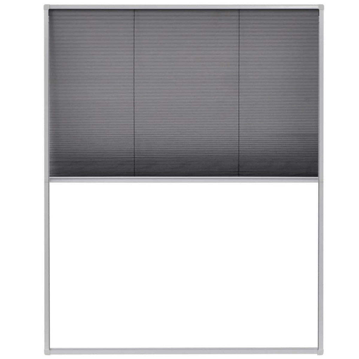 VIDAXL Moustiquaire plissee pour fenetre Aluminium 80 x 100 cm