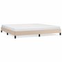 Voir la diapositive 2 : VIDAXL Cadre de lit sans matelas cappuccino 200x200 cm similicuir
