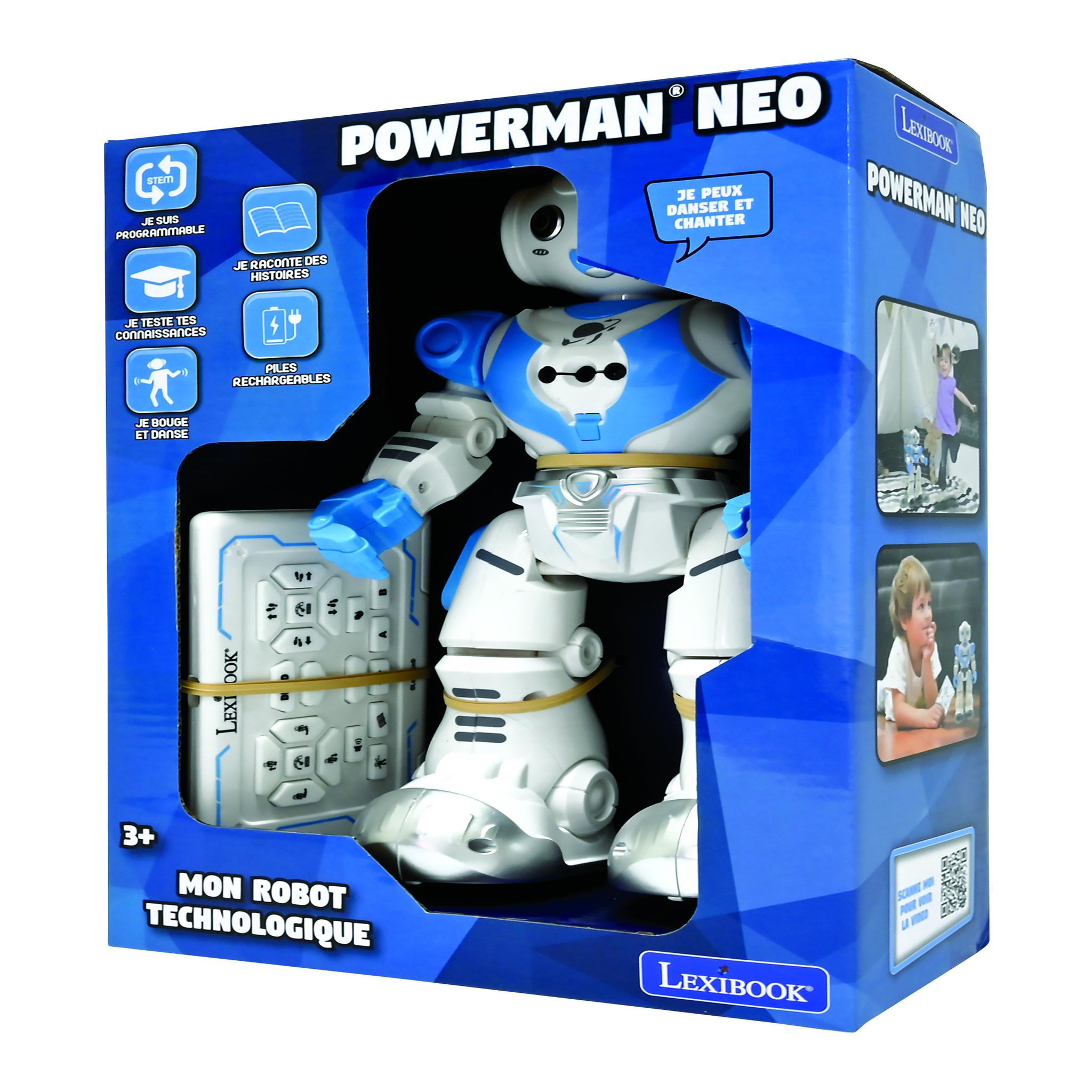 Voir la diapositive 6 : Lexibook Powerman Neo Robot Interactif Français