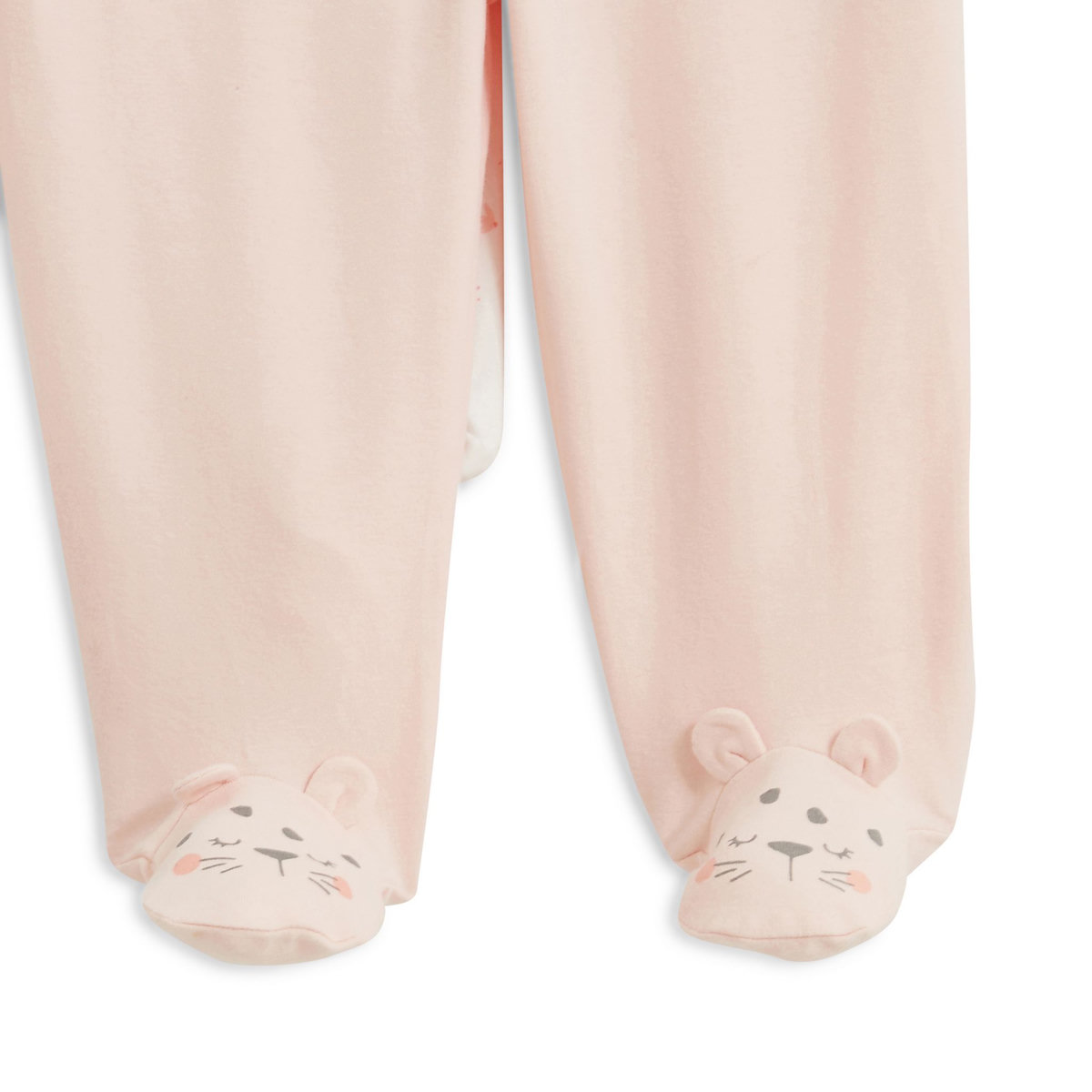 INEXTENSO Lot de 2 pantalons de naissance avec pieds bébé fille