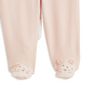 Voir la diapositive 2 : INEXTENSO Lot de 2 pantalons de naissance avec pieds bébé fille