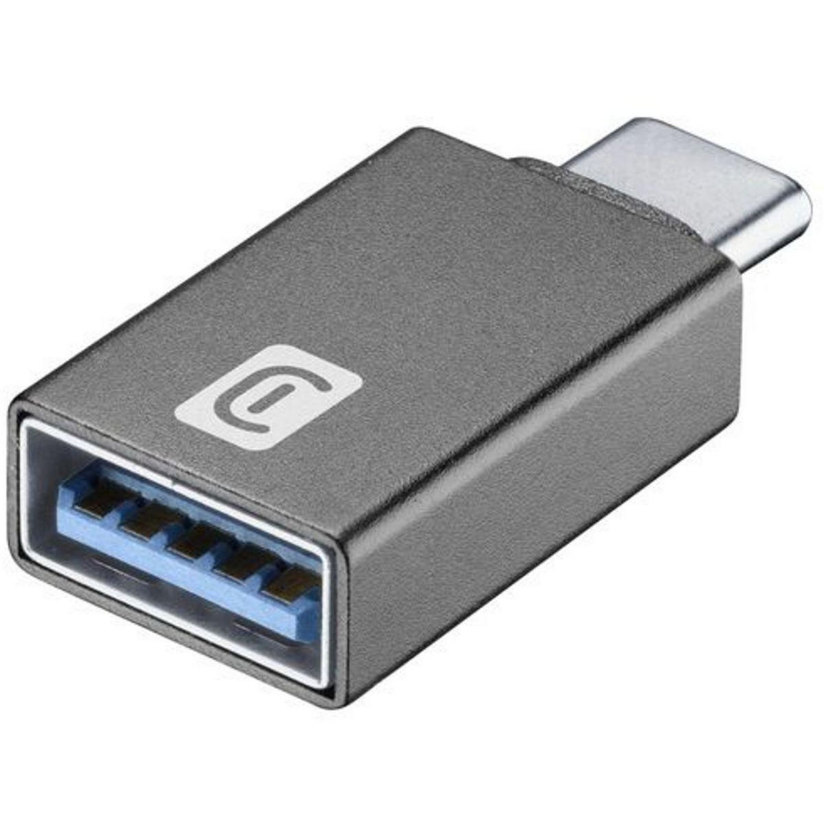 Cellularline Adaptateur USB A/USB C Adaptateur voiture USB-A vers USB-C