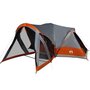 Voir la diapositive 5 : VIDAXL Tente familiale tipi 8 personnes gris et orange impermeable
